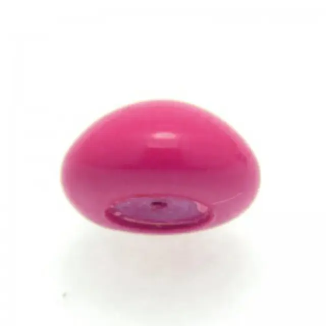 Swarovski 5817 Καμπουσόν Half Drilled Neon Pink Pearl Ø6mm - 5τεμ