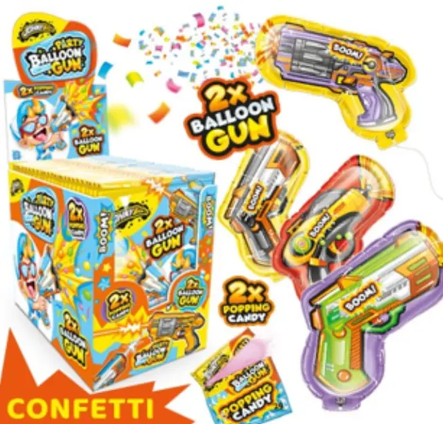 JohnyBee PARTY BALLON CONFETTI GUN 24τεμ/display