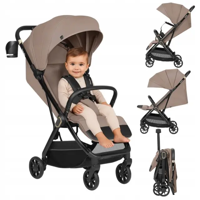 Lionelo Bess Καρότσι Ταξιδίου έως 22kg Beige Sand