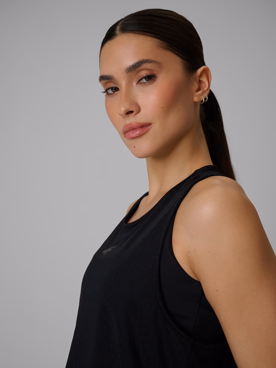 4F Sleeveless Fnk T-Shirt Deep Black 4FWSS26TFSLF743-20S 3