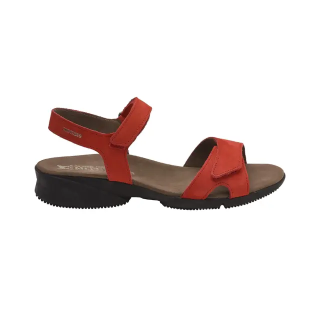 Mephisto Πέδιλα Γυναικείο δέρμα Nubuck Κόκκινο MEP/FRANCESCA STRAWBERRY - 36