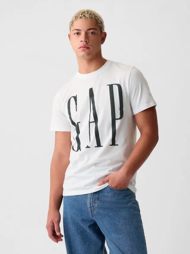 Άσπρη Everyday Soft Gap Logo Μπλούζα white