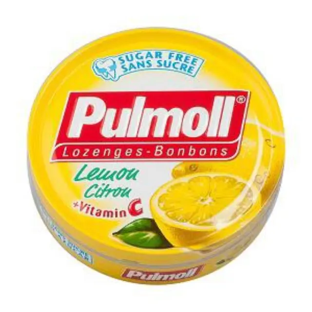Pulmoll Καραμέλες Λεμόνι & Βιταμίνη C για το Βήχα, τον Πονόλαιμο, την Τόνωση Ανοσοποιητικού - Χωρίς Ζάχαρη, 45gr