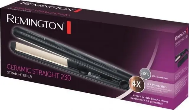 Remington S3500 Ceramic Glide 230 – Ιονική Πρέσα Μαλλιών με Κεραμικές Πλάκες, Τουρμαλίνη, 230°C + Θέρμανση 15″ 3