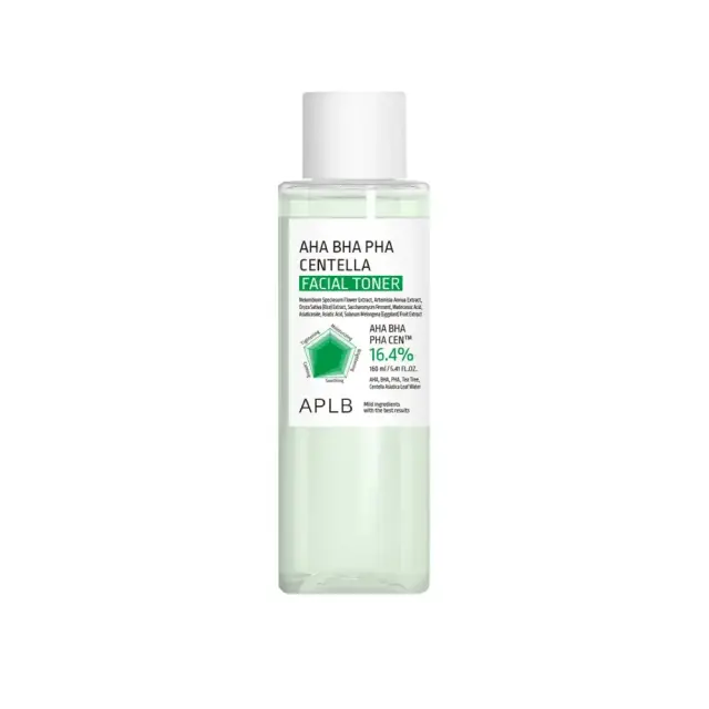APLB AHA BHA PHA Centella Facial Toner Πολυδραστικό Toner Απολέπισης και Ενυδάτωσης Προσώπου, 160ml