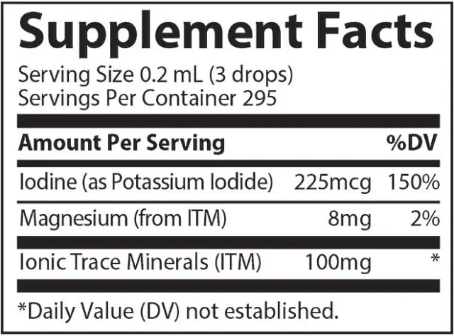 Trace Minerals Liquid Ionic Iodine 225 mcg 2