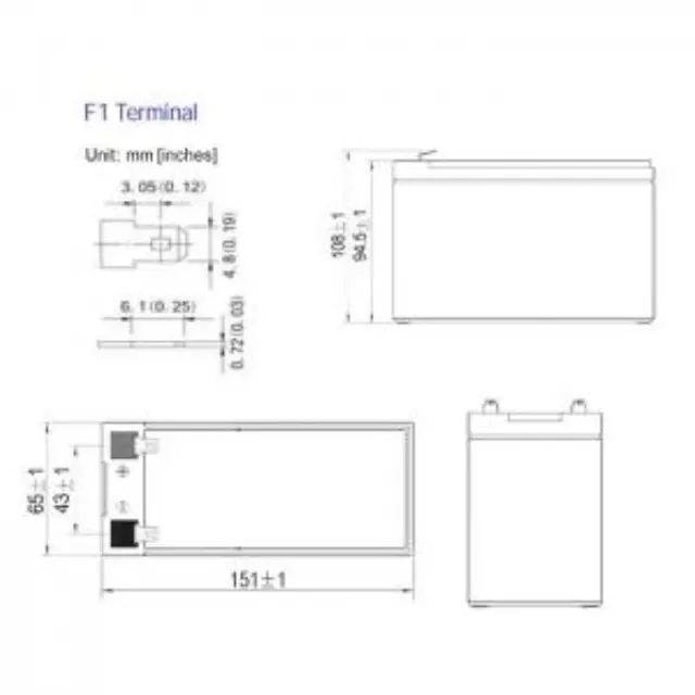 Μπαταρία μολύβδου 12V-7.2AH. 3