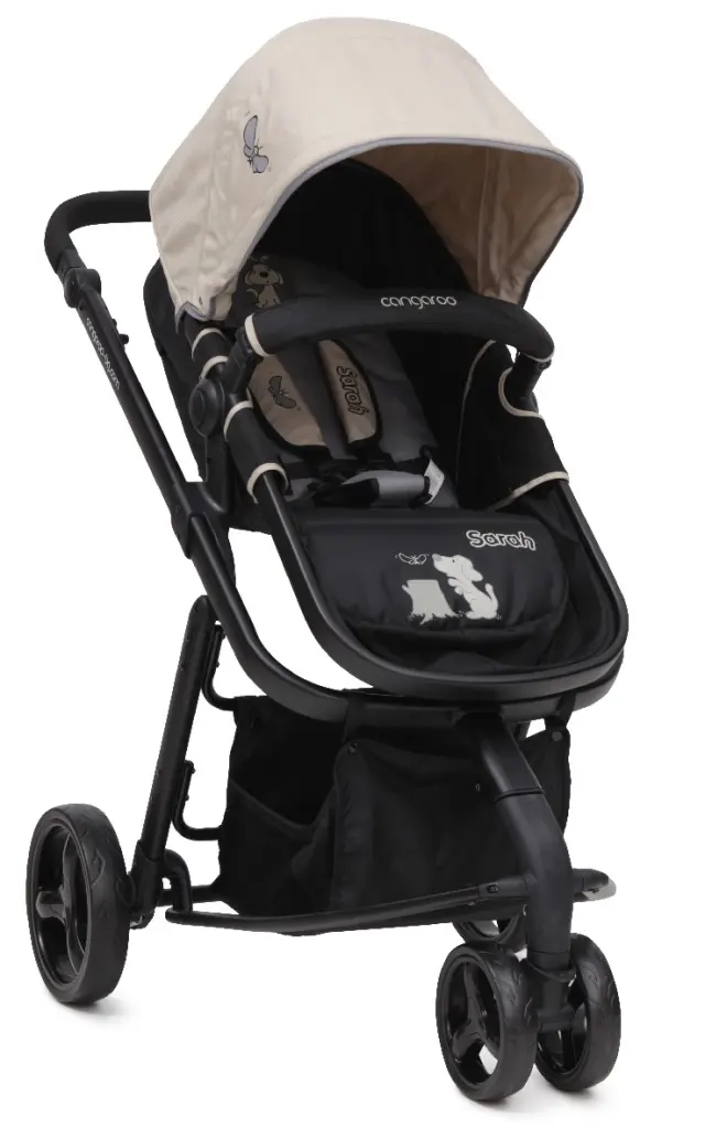 CANGAROO - Baby stroller Sarah khaki - 3800146233716