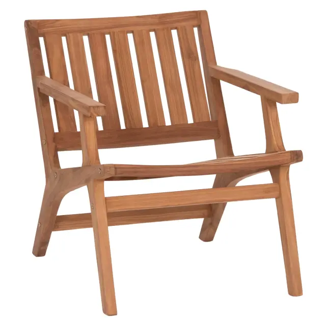 ΠΟΛΥΘΡΟΝΑ LOUNGE FB96617 ΞΥΛΟ TEAK ΣΕ ΦΥΣΙΚΟ 65x76x70Υεκ.