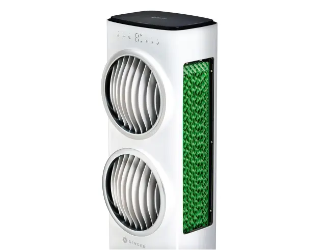 Air Cooler 3 σε 1 Singer ACF 7230/01 με Υγραντήρα, Ιονιστή, ισχύ 90W, χωρητικότητα 10lt και 5 ταχύτητες - WhiteDF-AF1300C 2