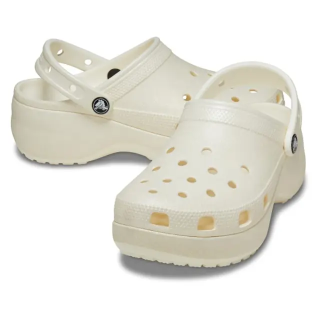 Crocs Platform Glitter Glog W (207241-0WV) - Μπέζ 2