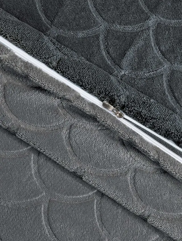 Παπλωματοθήκη NEVOLA ANTHRACITE MADI υπέρδιπλη: 220 x 240 εκ. 2