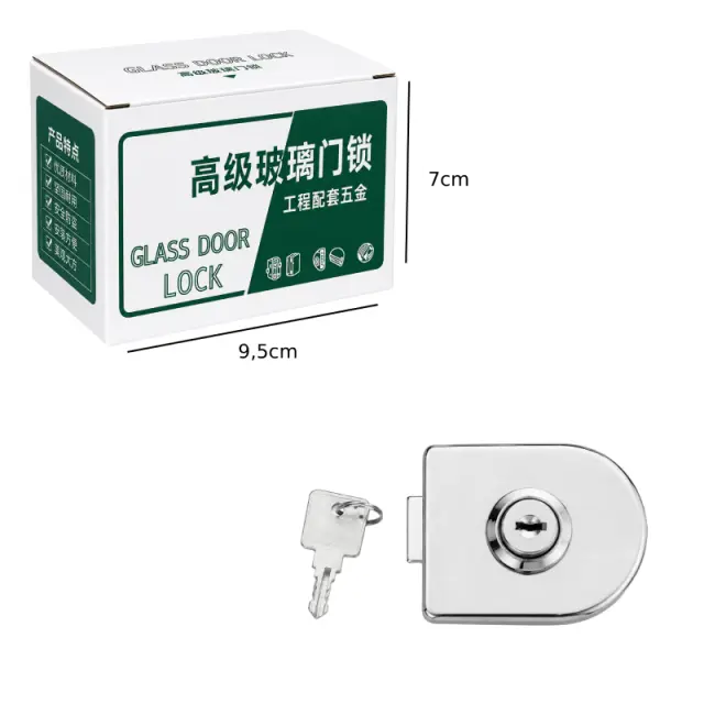 Κλειδαριά γυάλινης πόρτας – Glass door lock 002266 2