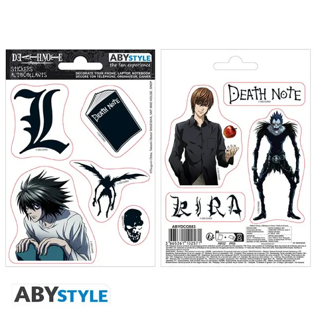 Αυτοκόλλητα DEATH NOTE - Stickers - 16x11cm/ 2 sheets - "Death Note Icons" (ABYDCO883)