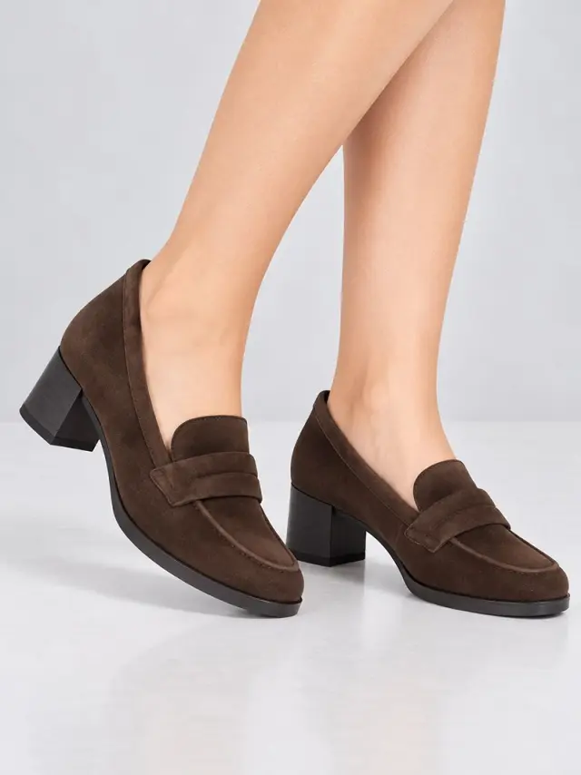 Gabor Μοκασίνια-Loafers Γυναικείο δέρμα Nubuck Καφέ GAB/72134 005-MOCCA - 37 2