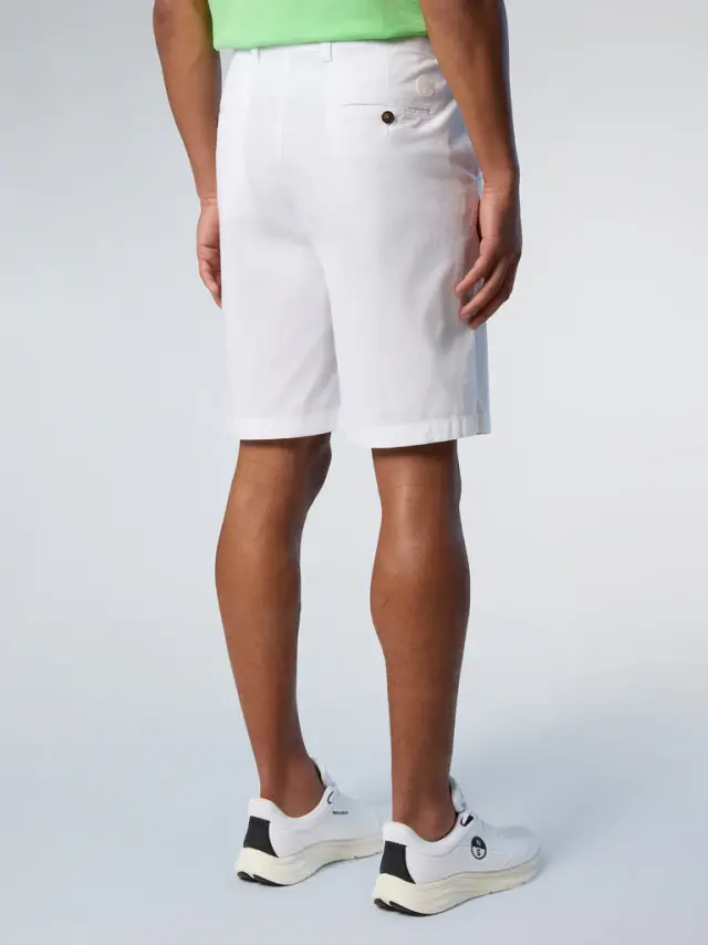North Sails - Ανδρική Βερμούδα Freedom chino shorts 673146-000-0101 Λευκό 3