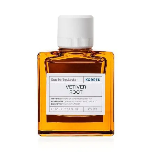 Korres | Eau De Toilette Vetiver Root | Άρωμα με Νότες Περγαμόντου και Πράσινου Τσαγιού | 50ml