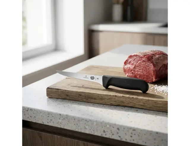 Μαχαίρι Ξεκοκαλίσματος Victorinox Fibrox με μήκος λεπίδας 15cm - Black5.6403.15