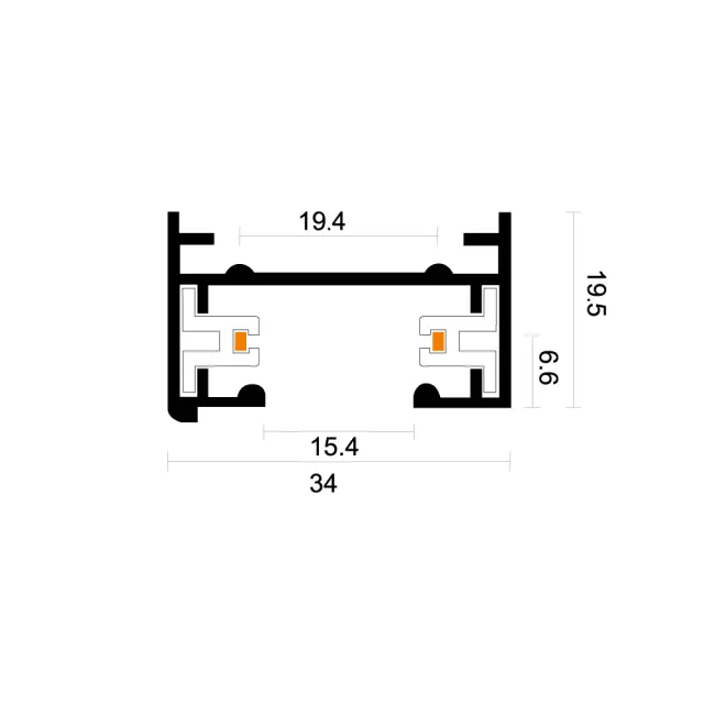 InLight Μονοφασική Ράγα 2m σε άσπρη απόχρωση (TR1-0012-White) 2