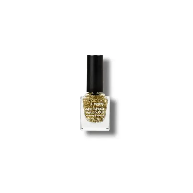 Korres Gel Effect Nail Colour No97 Golden Coin, Βερνίκι Νυχιών με Εφέ Τζέλ 11ml