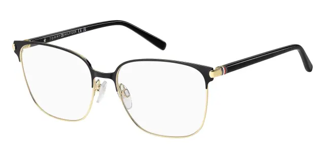 Tommy Hilfiger Γυναικείος Σκελετός Γυαλιών Οράσεως σε Μαύρο/Χρυσό Χρώμα TH 2351 2M2