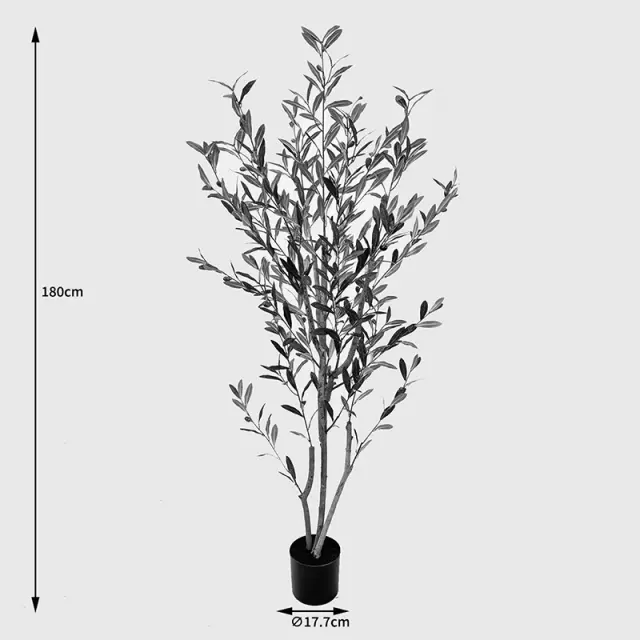 Διακοσμητικό φυτό σε γλάστρα Olia Inart πράσινο 65x55x180εκ 2