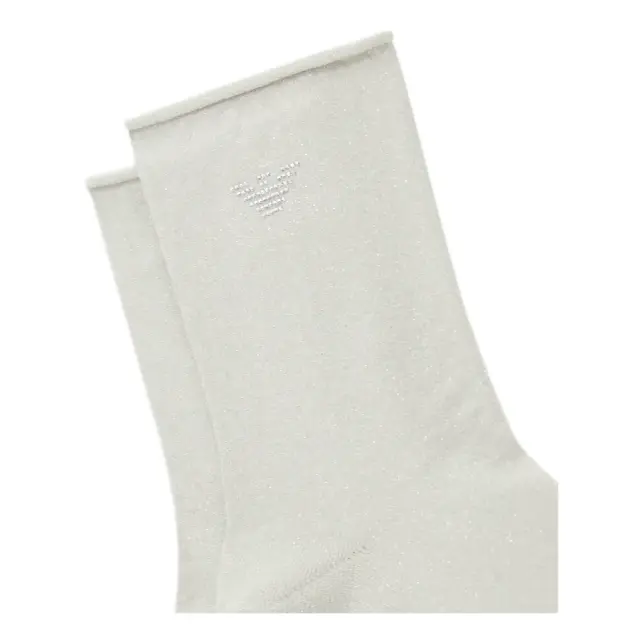 Emporio Armani Γυναικείες Κάλτσες Lurex Thread Eagle Logo, Χρώμα Ιβουάρ - ONESIZE 3