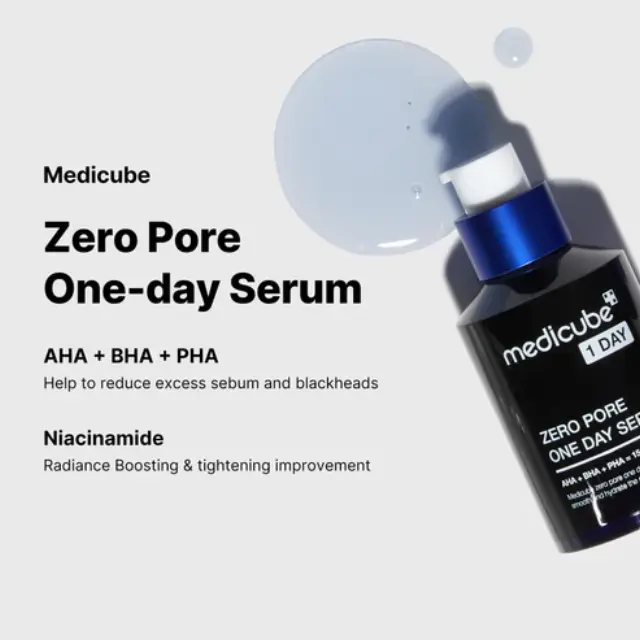 Medicube Zero Pore One Day Serum Απολεπιστικός Ορός Προσώπου για Πόρους, Μαύρα Στίγματα και Ανομοιόμορφη Υφή, 30ml 3