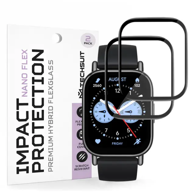 Techsuit - Nano Flex (2 pack) - Xiaomi Redmi Watch 5 Lite - Black