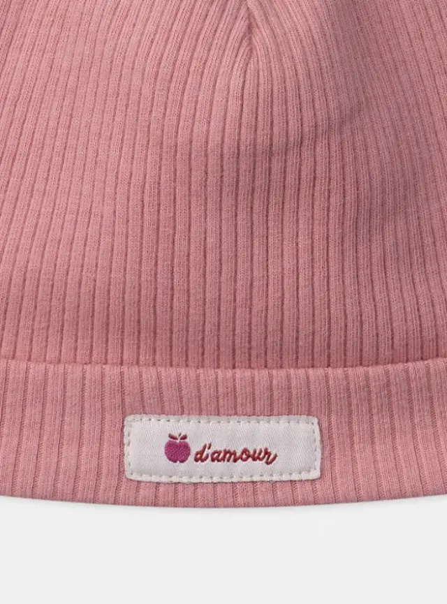 Βρεφικός Σκούφος για Κορίτσια Pink Apple ΡΟΖ 2