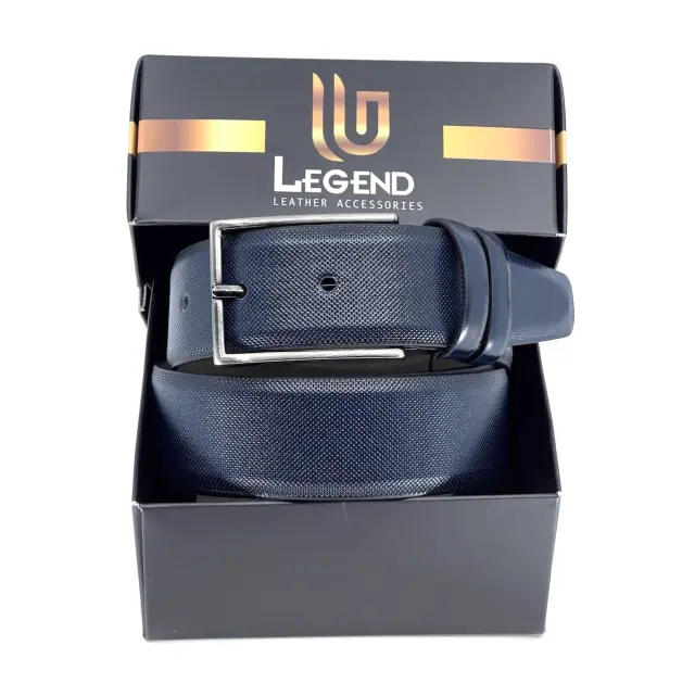Μπλε Ζώνη P.U. Leather 3,5 cm 2