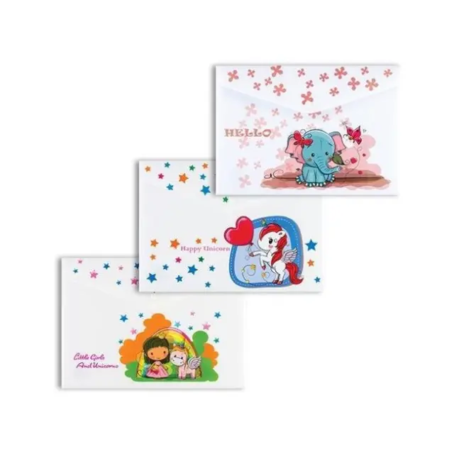 Centrum Φάκελος PP Kουμπί Α4 Happy Unicorn (88817)