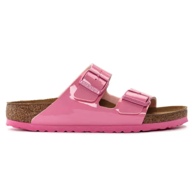 Birkenstock Πέδιλα Γυναικείο Birko-Flor Patent(Ανθεκτικό Υλικό Της Birkenstock-Επιτρέπει Την Επαφή Με Το Νερό) Ροζ BIR/ARIZONA PATENT 1024104 PINK