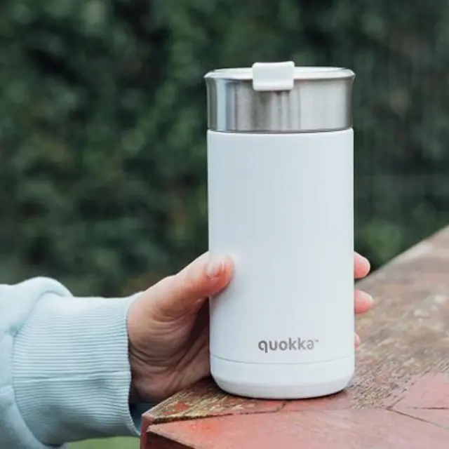 Κούπα Θερμός ανοξείδωτη Quokka Thermal SS Coffee Tumbler Boost White 400ml 41380 2