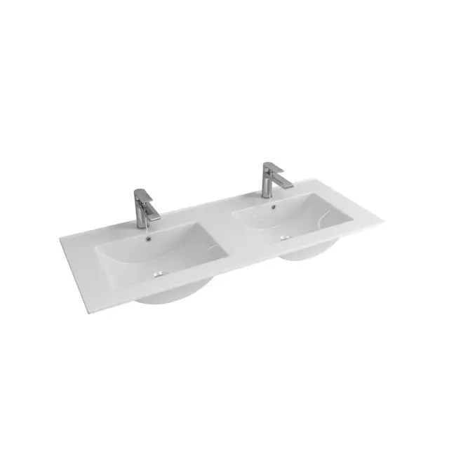 Νιπτήρας επίπλου διπλός LETO LT 7506 120D KARAG 120,5x47x18cm