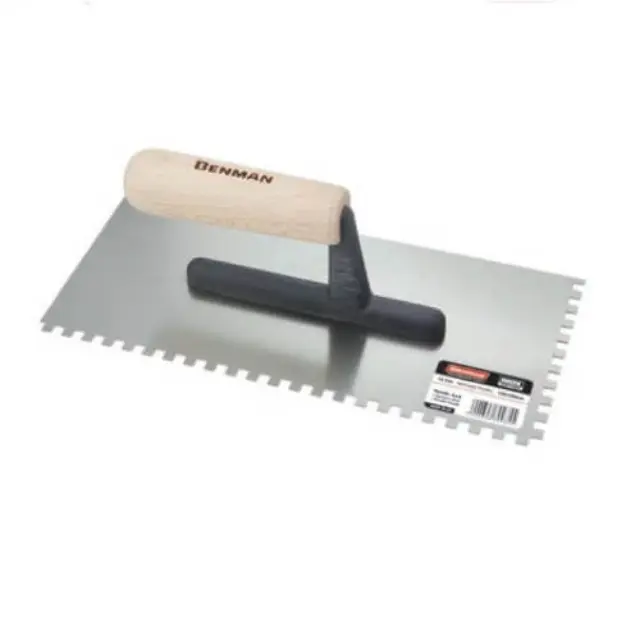 Benman 70936 – Σπάτουλα Πλακιδίων Inox 280x130mm με Δόντι 8x8mm και Ξύλινη Λαβή
