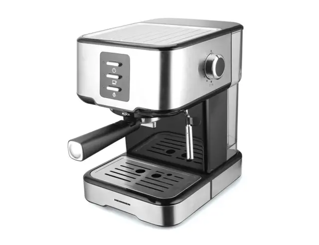 Μηχανή Espresso Heinner HEM-850IXBK με ισχύ 850W, χωρητικότητα δοχείου 1.5L και πίεση 15bar HEM-850IXBK 2