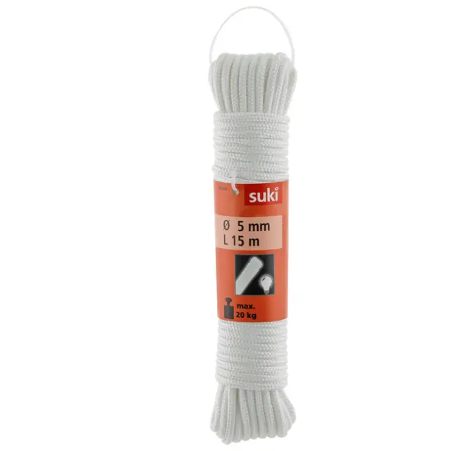 PP Φωσφόριζε Σχοινί Λευκό 48mm 15m 2