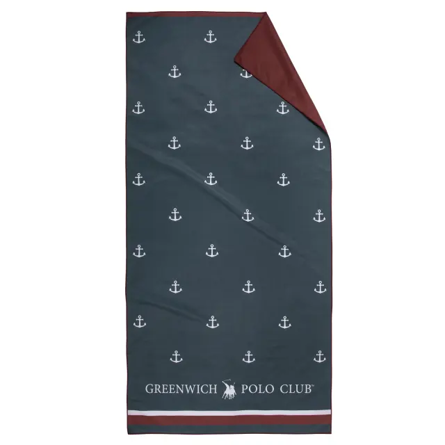 Greenwich Polo Club Πετσετα Θαλασσης 80Χ170 5224 Blue Blue