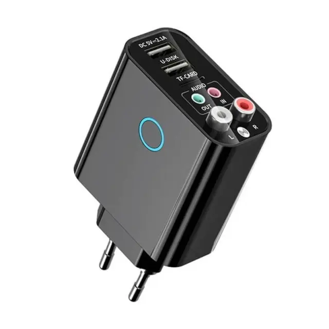 Andowl Ασύρματος Αναμεταδότης Ήχου Μπριζάκι Bluetooth K16 - Wireless Audio Adapter 075603