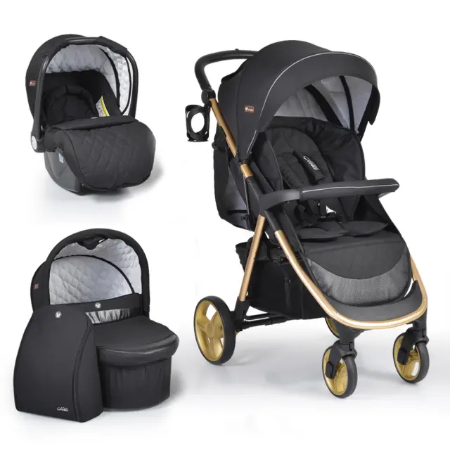CANGAROO - Baby stroller Noble black - 3800146235536