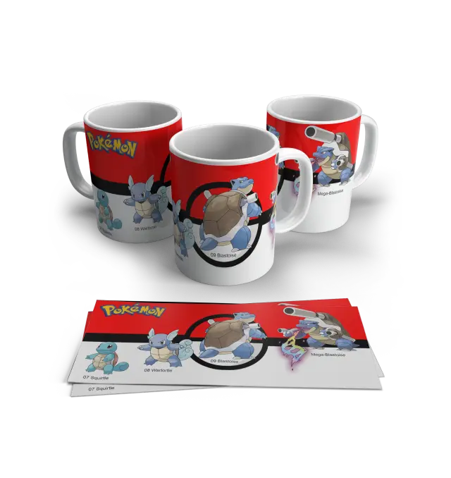 Kούπα κεραμική λευκή 330ml POKEMON 07+08+09 η κούπα Pokémon είναι με συσκευασία δώρου