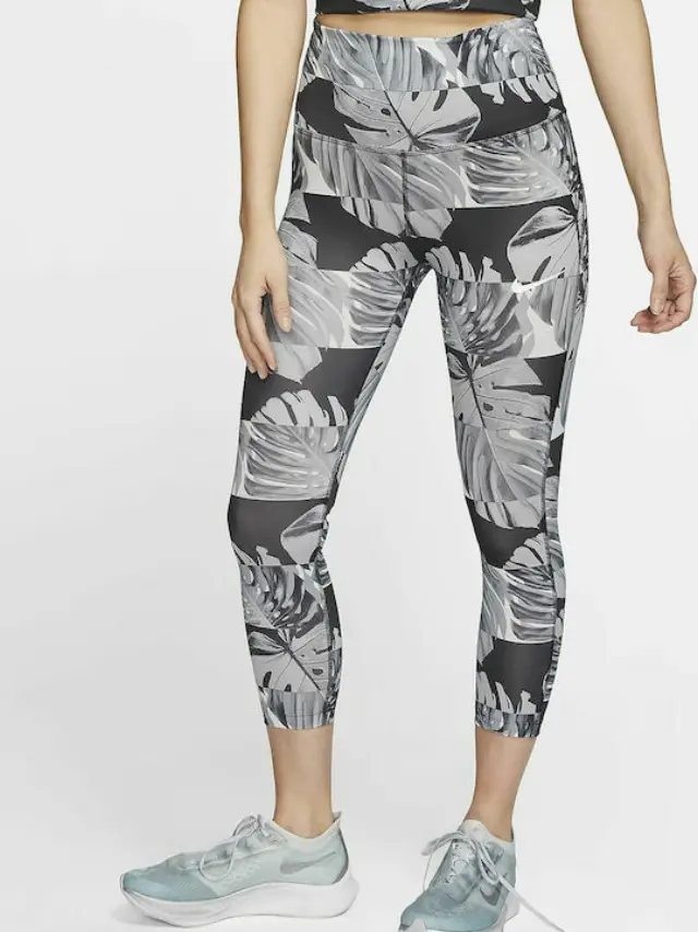 Nike Fast Dri-Fit Fast Running Γυναικείο Capri Κολάν Ψηλόμεσο CJ2162-010 - S