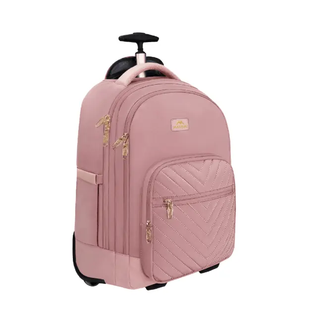 Γυναικείο Σακίδιο πλάτης Τροχήλατο 42L Laptop 17,3 Matein 1417 ροζ - One Size