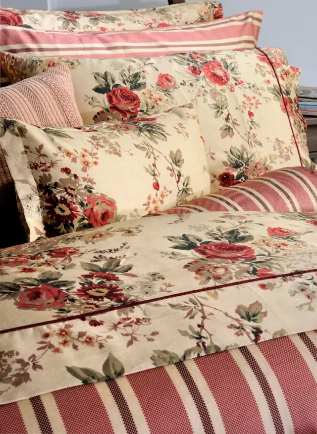 Σετ σεντόνια βαμβακοσατέν 220TC S869 Antique Flower Σετ υπέρδιπλο 245x270