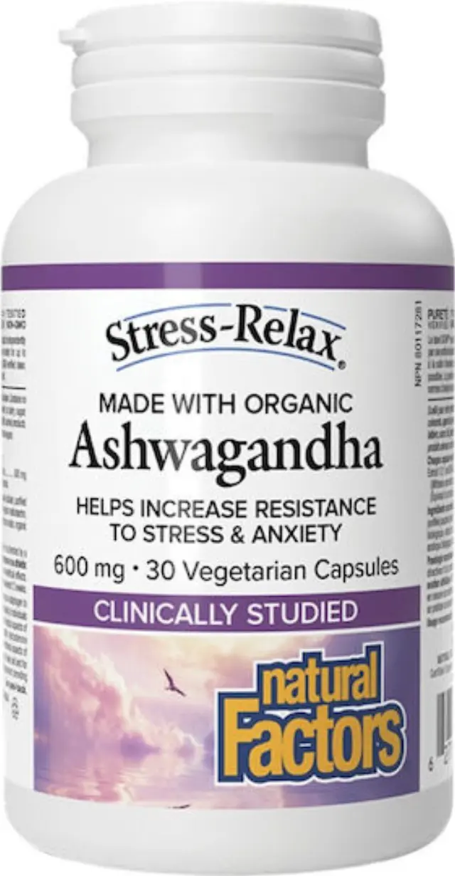 Natural Factors Ashwagandha 600mg 30 κάψουλες