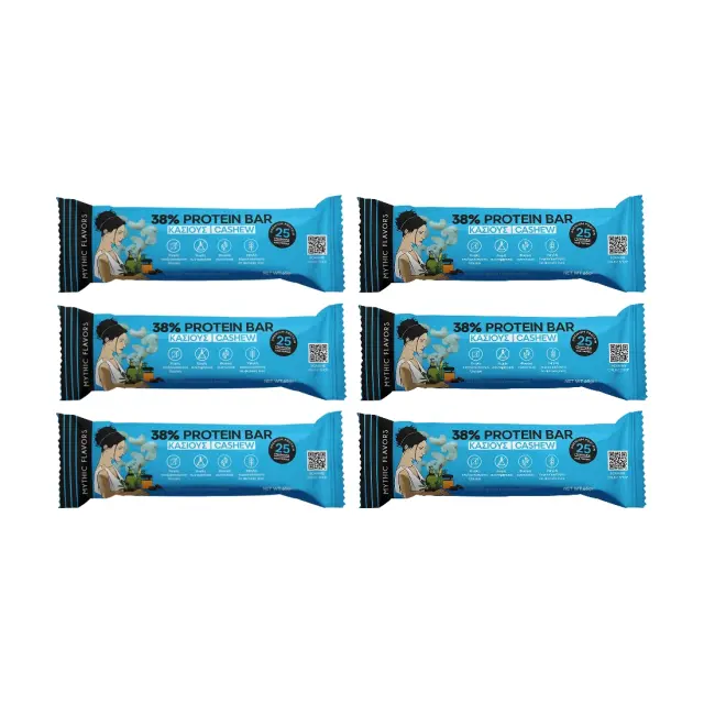 Μπάρες Πρωτεΐνης 38% Κάσιους & Μέλι • Mythic Flavors • Combo 6 τμχ
