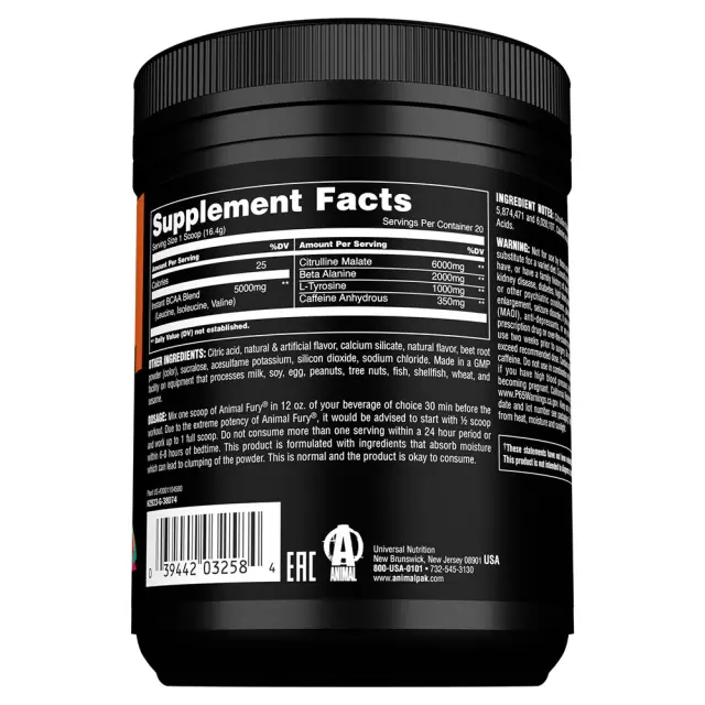 Universal Nutrition Animal Fury Watermelon, 20 Servings 2