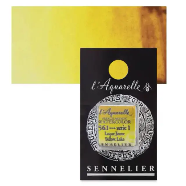 Χρώμα Ακουαρέλας Sennelier l Aquarelle Half Pan - 561 Yellow Lake