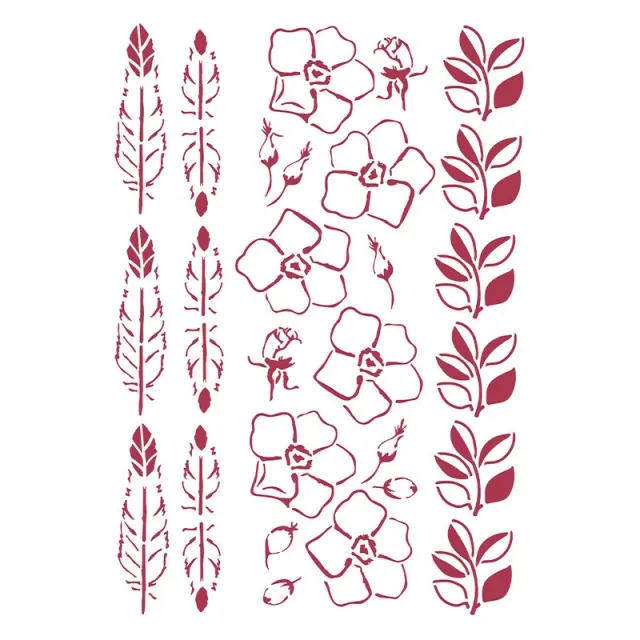 Στένσιλ Stamperia 21x29,7cm, Romantic Christmas, Border